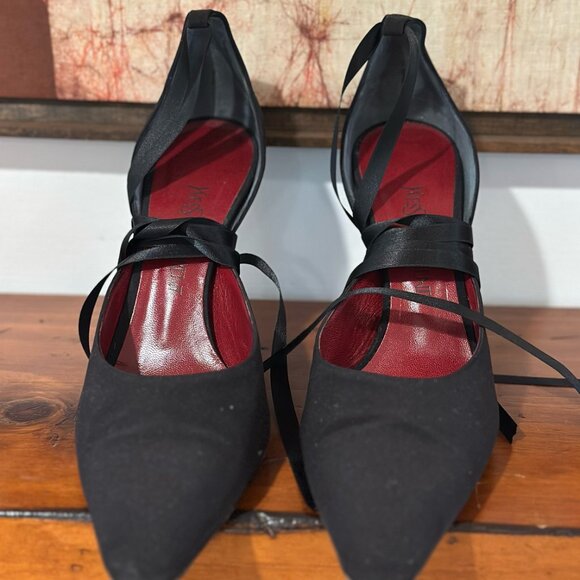 YSL Vintage Heels with Ankle Strap - Picture 2 of 6
